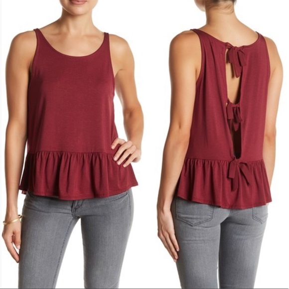14th & Union Tops - 14th & Union Ruffle Tie Back Tank
